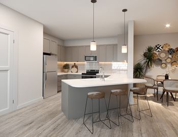South and Twenty Kitchen Interior Rendering